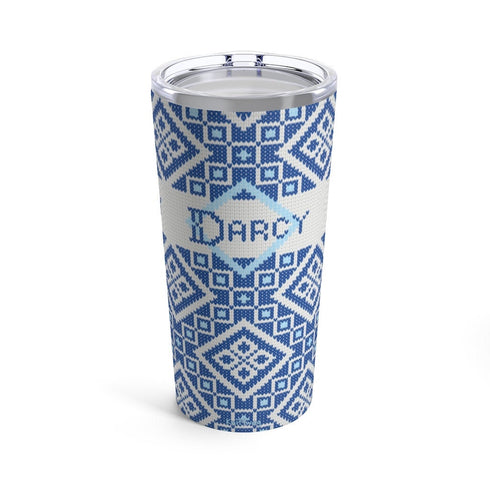 Fair Isle Diamonds Knitting Tumbler